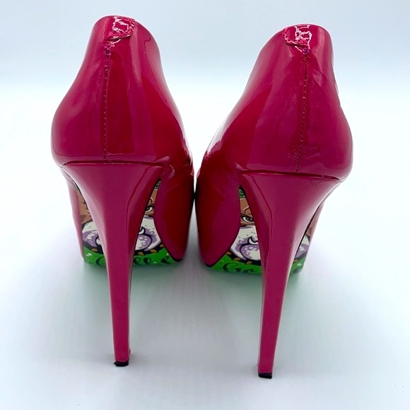 Taylor Says Hells Bells Magenta Stiletto Heels - Picture 5 of 9
